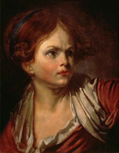 Head of a Young Girl by Marie Renee Genevieve Brossard de Beaulieu